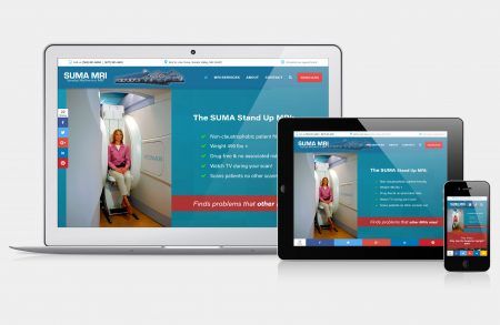 Responsive website redesign of SUMA MRI's website